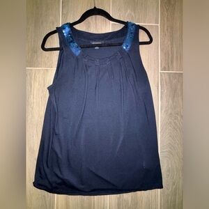 Banana Republic dark navy blue tank top. Size large